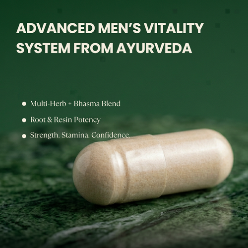 Shaktikrit | Ayurvedic Male Vitality Capsules | FSSAI Certified | 60 Veg Capsules
