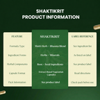 Shaktikrit | Ayurvedic Male Vitality Capsules | FSSAI Certified | 60 Veg Capsules
