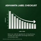 Ashvanta | Pure Ashwagandha Root Capsules | FSSAI Certified | 60 Veg Capsules