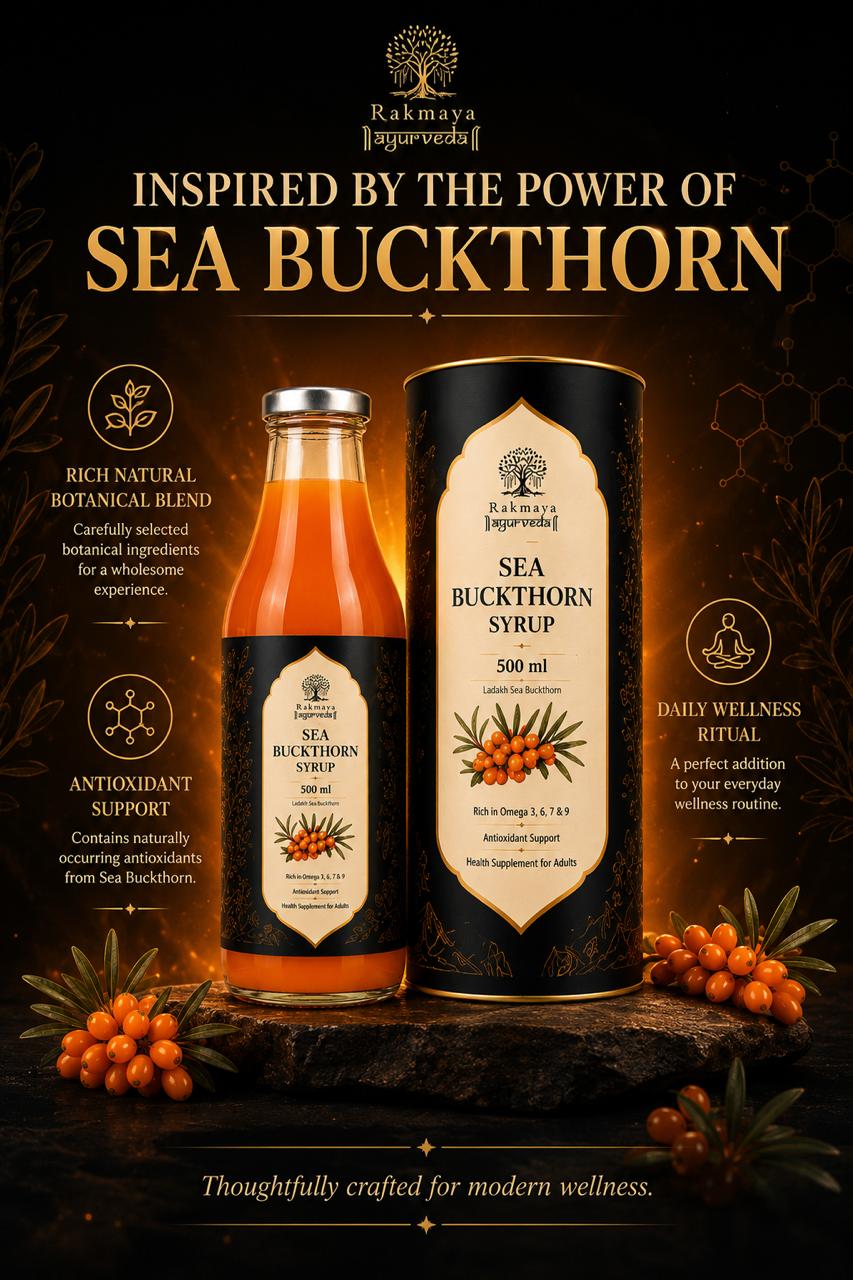 Sea Buckthorn Syrup | Ladakh Sea Buckthorn Juice | Omega 3,6,7 & 9 | FSSAI Certified