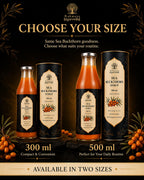 Rakmaya Sea Buckthorn Syrup available in 300ml and 500ml sizes